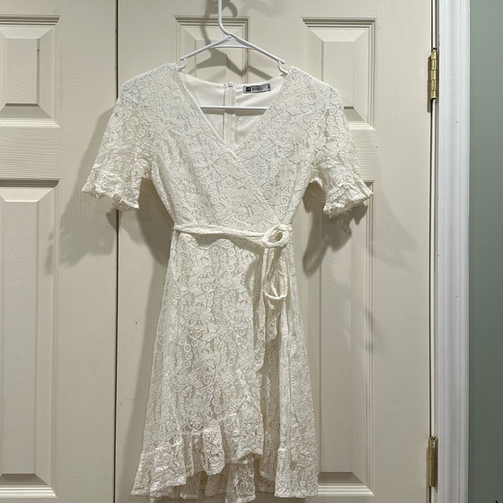 Laced midi dress - S